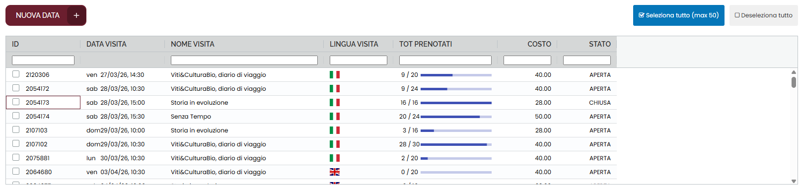 Scheduler prenotazioni